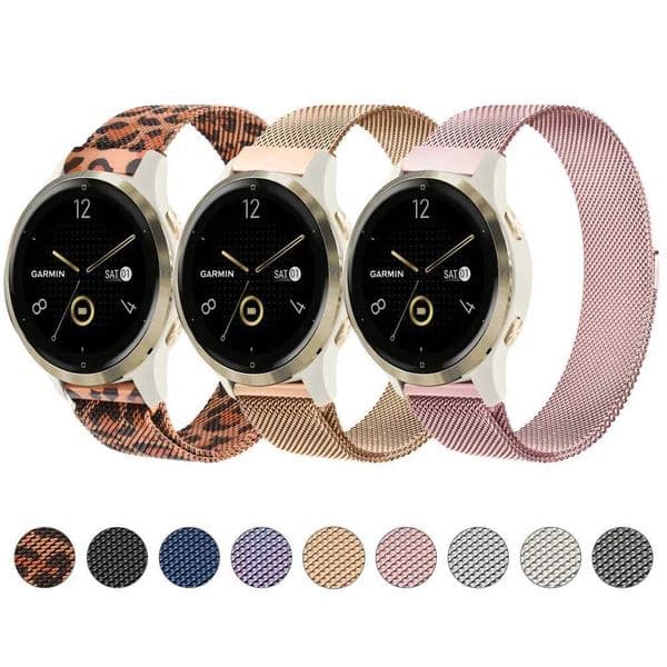 Fossil Wens Gen 6 42mm/Gen 5E 42mm/Charter HR Wahband for Gin Active 4S Venu 2S 40mm strap M241115