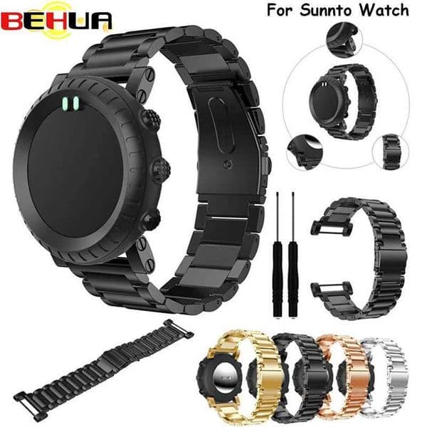 Hot Sale 25mm stainless steel wristband bracelet replacement for Suunto core series quick release Wahband strap+connector tool T241115