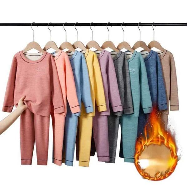 1 2 4 6 8 10 Yrs Boys Pajamas Baby Winter Bed Set Sleepwear Childrens Clothing Girls Thermal Underwear Loungewear Kids PijamaXJ241116
