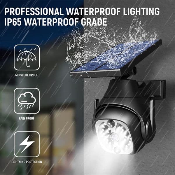 Solar Wall Light Camera Shape Waterproof Simulated Monitoring for Porch Garden Patio Driveway solar light outdoors