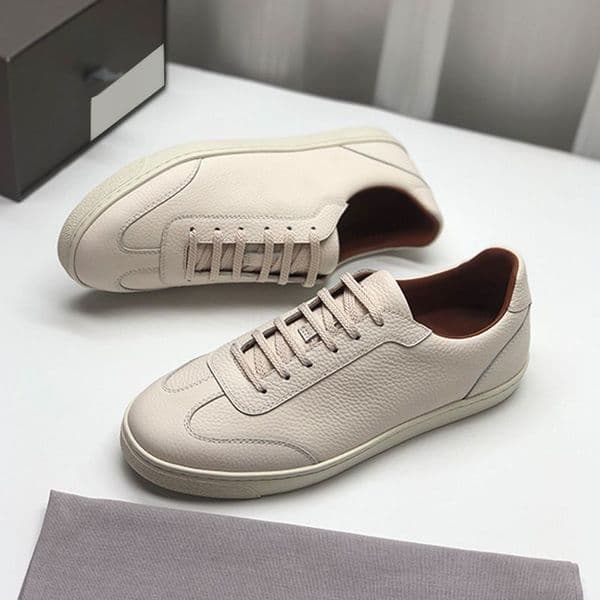 Casual Shoes Designer Brunellos Mens Cucinellis Casual Shoes leather trainers low top lace up Sports Training men women sneakers Q241121