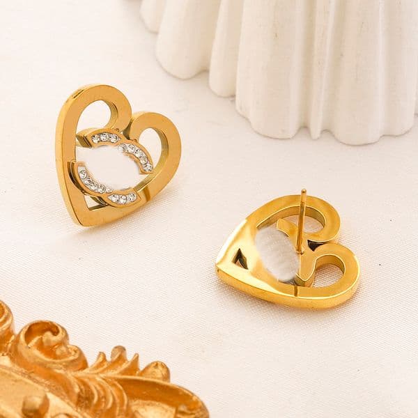 Designers Letter Stud Geometric graph Simple Fashion Women Gold Plated Diamond insert Earring Jewelry Accessories Wedding Gift