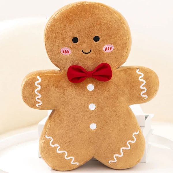 15cm Adorable Ginger Bread Plush Toy Stuffed Gingerbread Man Cushion Christmas Tree House Xmas Decor Kid Soft Exquisite Gifts 241118