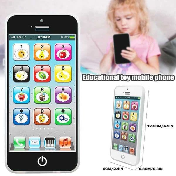 Baby Cellphone Puzzle Learning Mobile Phone For Kids Early Educational MusicToy Electric Luminous toysXJ241118