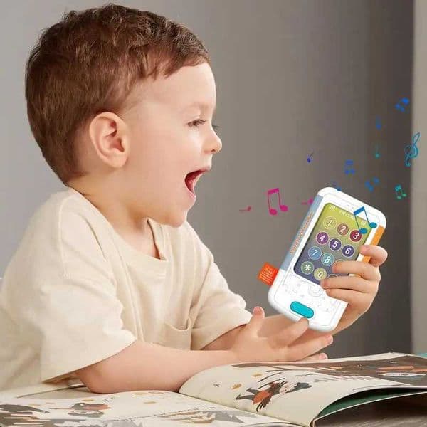 Simulation Mobile Phone Toy Bilingual Kids Phone Story Model Sound And Light Design Touch Screen Phone Story Learning ToyXJ241118