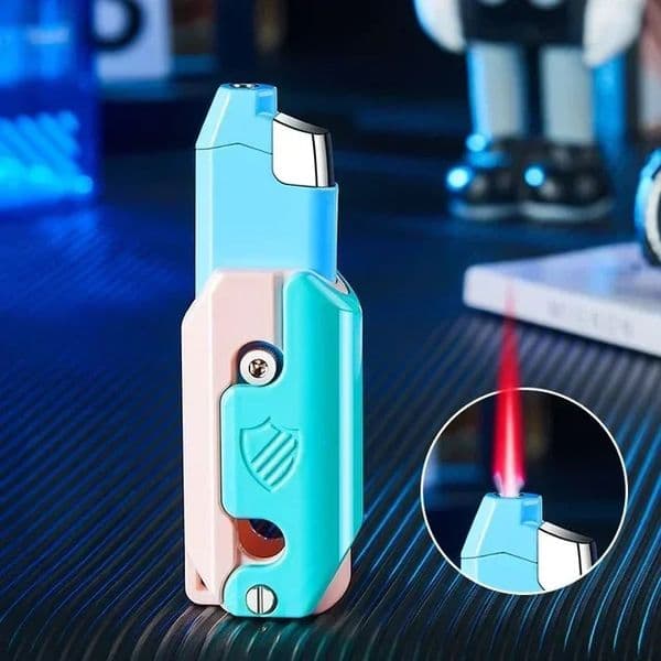 New Personalized and Creative Radish Windproof Red Flame Direct Charge Telescc Lighter Portable Texture Toy Gifts