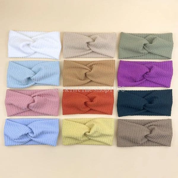 0-4Y Striped Knitted Headband Newborn Winter Bowknot Turban Kids Bebe Bandeau Knot Crochet Headbands Baby Girls Hair Accessories