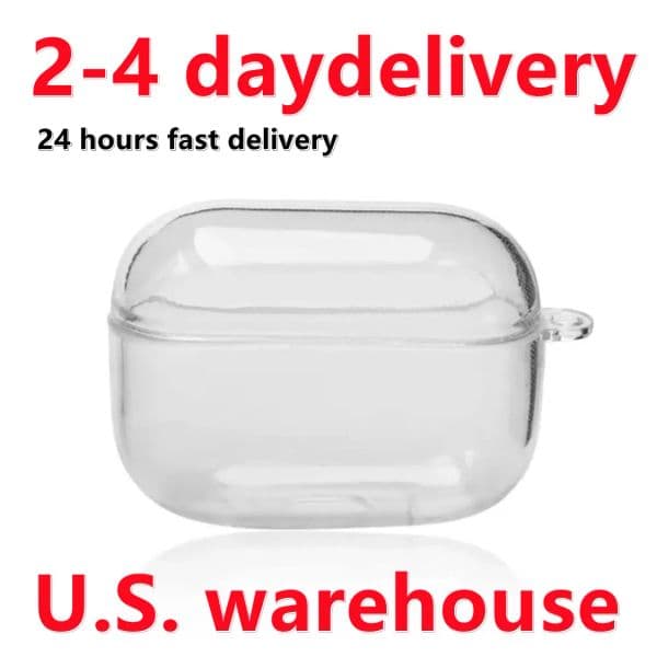 USA Stock For Air pods 4 pro 2 2nd generation 3 Headphone Shockproof Accessories Solid Silicone Cute Protective Earphone Cover Wireless Charging Case