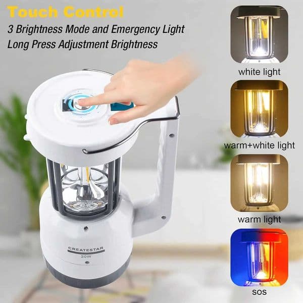 New Arrival CREATESTAR D Cam Lantern Rechargeab with TorchUSB Cam LampDimmab with Battery OperatedTouch Control D Lant Z241121
