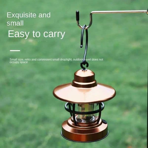 New Arrival Retro style orange lantern tent light used for indoor hiking trips Z241121