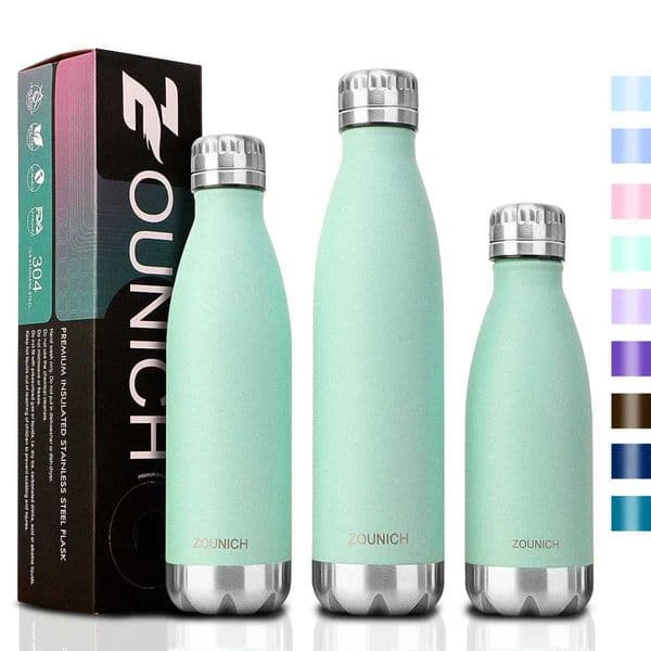 ZOUNICH 500ml Double Wall Vacuum Flame Stainless Steel Water Bottle for Sports Water Bottle Portable Hot Water Bottle M241121