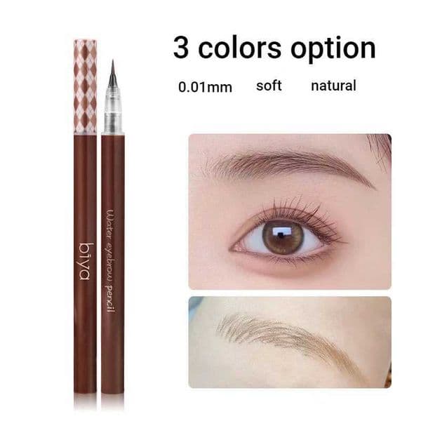 Biya Liquid Water Eyebrow Pencil Very Fine Head Waterproof Anti-sweat Non-marking Lazy Thrush Artifact Novice Wild EyebrowXJ241121