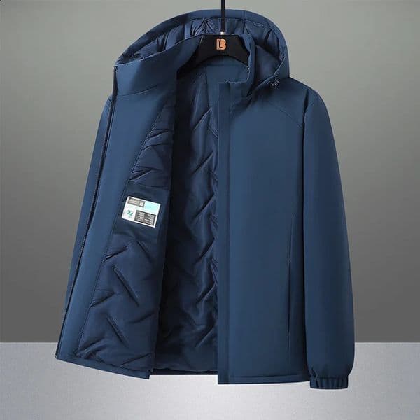 Winter Jacket Men Hooded Thick Warm Coats Man Outwear Solid Korean Fashion Parkas Detachable Hat Jackets for Men Clothing 241121