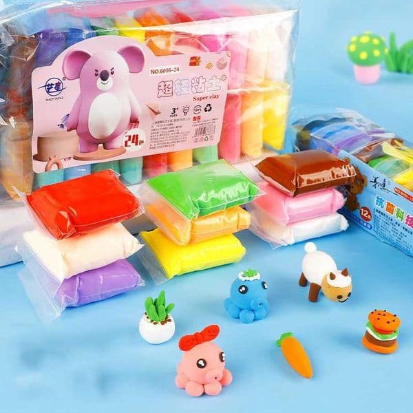 36 Colors Air Dry Plasticine Modeling Clay for Children Polymer Educational 5D Toy for Kids Gift Play Light Playdough SlimeXJ241120