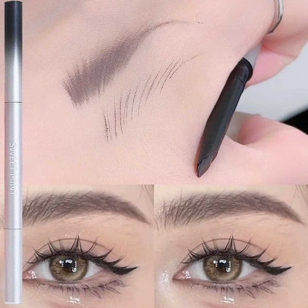 Angle Eyebrow Pencil Waterproof Natural Outlines Wild Eyebrow Lines Smooth Fill Blendable High Pigment Brow Tattoo Tint EnhancerXJ241121
