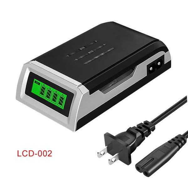 LCD-002 Charger LCD 4-Slots Battery Analyzer Tester For AA/AAA Ni-Cd Ni-Mh Rechargeable Batteries EU US UK plug with bags package