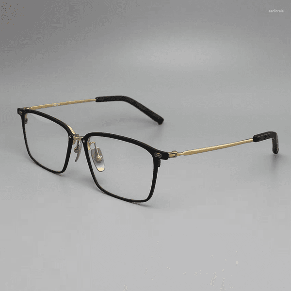 Sunglasses Frames Top Quality Ultra-light Titanium Square Myopia Glasses Business For Men Prescription Handmade Eyeglasses Reading Eyewear