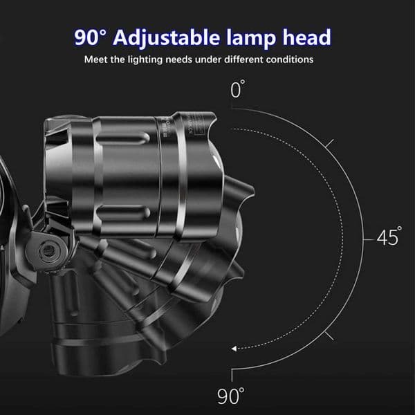 New Arrival Powerf X90 D light 3-mode waterproof Zo light USB charging 18650 light Suitab for hunting and fishing Z241122