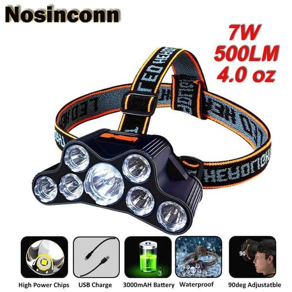 New Arrival Front flash 5V 1A USB charging 5-hour light D with SOS flash mode used for outdoor night activities Z241122