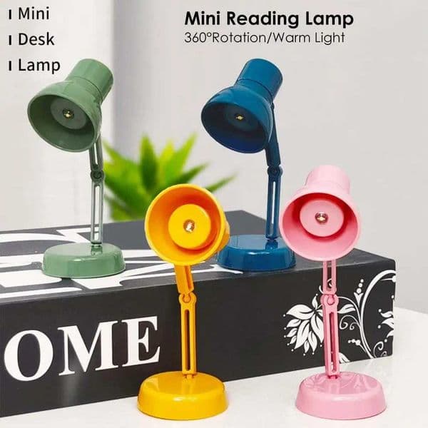 Eye Protection Book Light Mini Portable LED Desk Lamp With Flexible Head 360Adjustable Book Lamp For Reading Study Work Tra Z241123