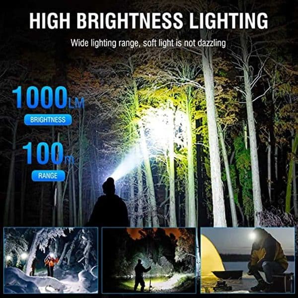 New Arrival New USB-C charging D-light with motion sensor light IPX4 waterproof flashlight suitable for driving recorders and hiking Z241122