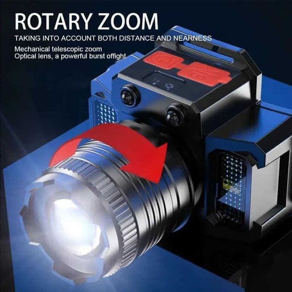 New Arrival Heit Upgrade T51 D Light Motion Sensor Charging Flashlight Built in Battery Charging Camera Fishing Light Z241122