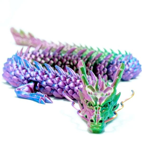 3D printed integrated Chinese dragon Body joints that can move Home decorations are worth collecting creative toys