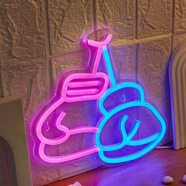 Chi-buy LED Neon Boxing Gloves USB Powered Neon Signs Night Light 3D Wall Art Game Room Bedroom Party Decor Lamp Signs Z241123
