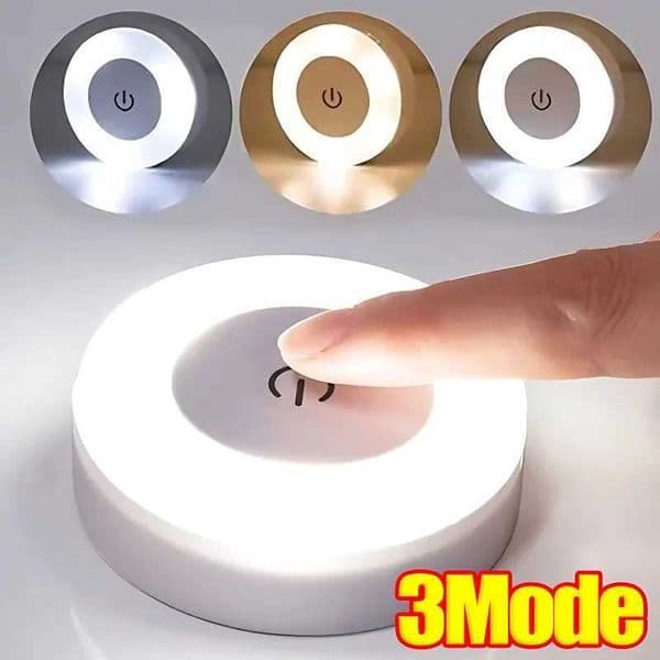 LED touch sensor night light 3-mode dimming wall light portable USB charging night light for living room lighting X241122