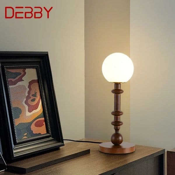 DEBBY Contemporary Table Lamp Retro Creativity Living Room Study Villa el Bedroom LED Bedside Desk Light 241121