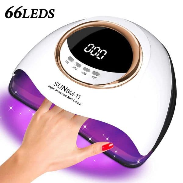 UV LED nail drying lamp 280W nail lamp 66LED gel polishing dryer professional manual lamp with intelligent sensor manual tool M241123