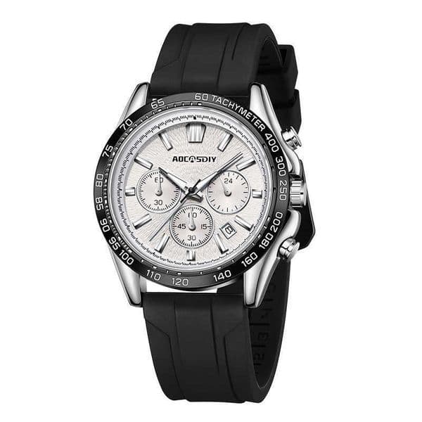 Mens Watch Multi Functional Sports Timing Quartz Watch Night Light Waterproof Mens Watch Women's Fashion Watches 241108