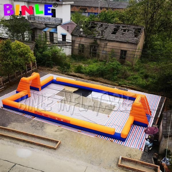 Custom portable blow up Inflatable football Pitch,Inflatables soccer field,aerated footballs Court Arena for outdoor game