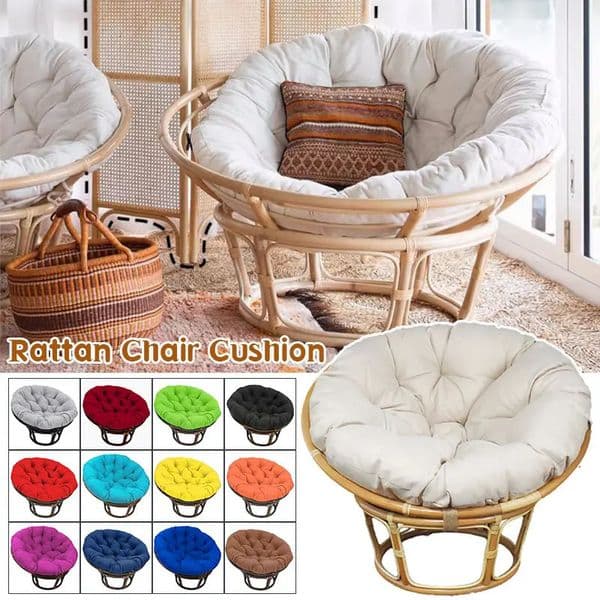 Swing Hanging Basket Seat Round Filling Cushion Rattan Chair Pad Garden Basket Indoor Outdoor Relax Sofa CushionWithout Chair 241125
