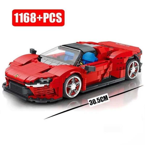 Creative Technical Car Ferried Daytona SP3 Model Building Block MOC Ci Speed Vehicle Bricks Kits Childrens Birthday Gift Toy Set M241125