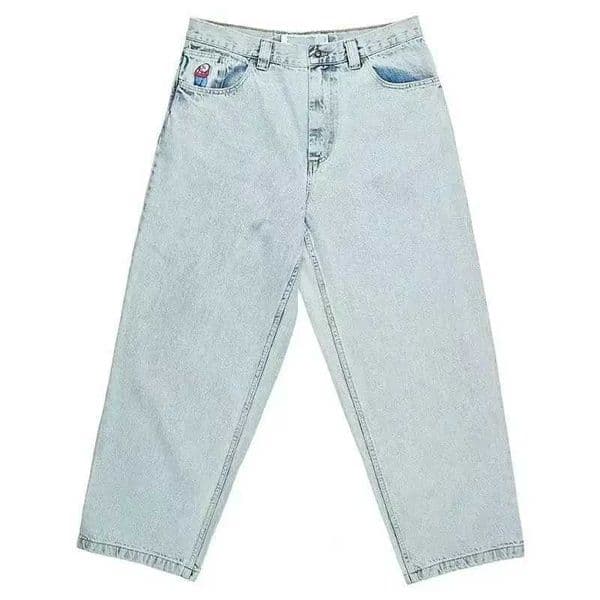 Big Boy Men's Jeans Y2k Trap King Jeans Mens Womens Street Clothing Bagged Jeans Embroidered Denim Casual Simple Goods Trouser Pantsl Vintage Harajuku Fashion 3Df