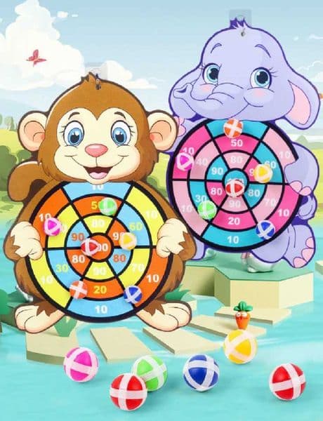 Sticky Ball Dart Board Target Sports Game Toys gor Children Outdoor Party Toys Target Sticky Ball Throw Educational Board Game