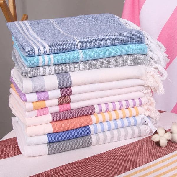 Ultra fine cotton Turkiye beach towel Quick drying Sand free swimming pool swimming towel cleaning blanket Adult travel necessities 241126
