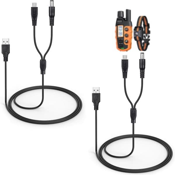 Dog Collar Designer Charger Cord For Bousnic Dog dog leash Shock Rs2a And Rs2b, 2-In-1 Training Collar USB Charging Cable Harness
