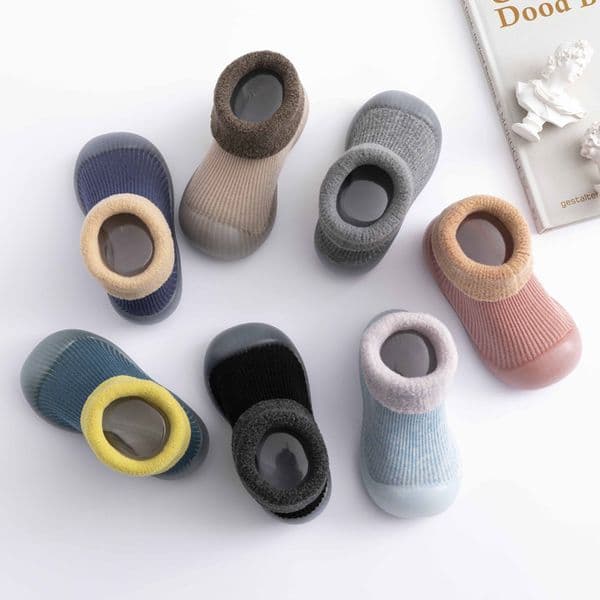 Baby Floor Socks Autumn and Winter Warm Thick Soft Rubber Non-slip Cutefeet Infant Indoor and Outdoor 0-2 Years Old Toddler Shoes