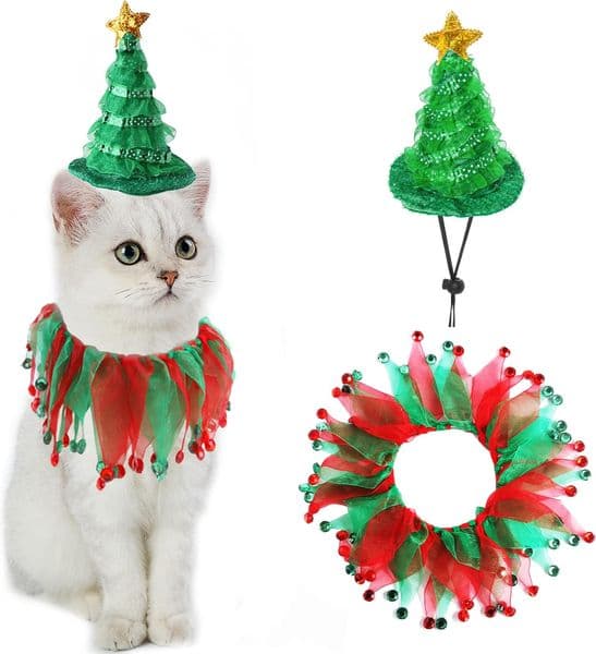 Luxury Cat Suit, Hmxpls Small cat Dogs & Cats Tutu Collar And Witch Pumpkin Hat Cute Costume Suit Kitten Outfit Clothing For Birthday Party Thanksgiving Chris