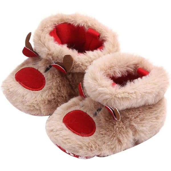 born Christmas Boots Baby Santa Claus Soft Toddler Shoes Cute Elk Winter Warm for Girl and Boy Gifts 241127