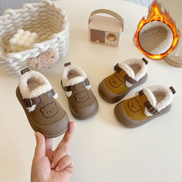 Toddler Winter Shoes For Girls Boys Non-Slip Sneaker Outdoor Kids Casual Shoes Cutefeet Strap Fashion Flat Shoes Sizes 16 - 25