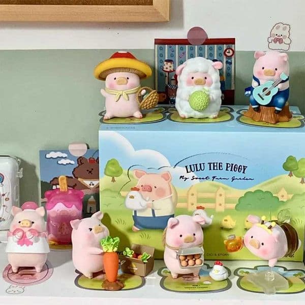 Lulu The Piggy Farm Blind Box Cute Pig Surprise Box Mysterious Box Farmer Pig Doll Desktop Decoration Childrens Birthday Gift X241127