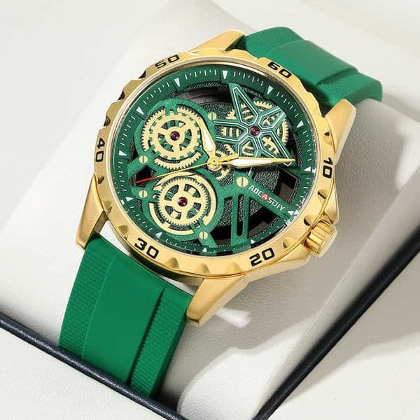 Luxury Watches Watches Trendy Hollowed Out Mens Watches Waterproof Quartz Watches Digital Watch Men Wristwatches 241108
