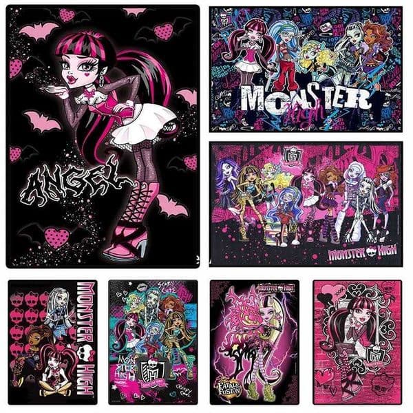 Cartoon Monster High Poster and Printing Anime Wall Art Canvas Painting Living Room Home Decoration Gift Cuadros W241128