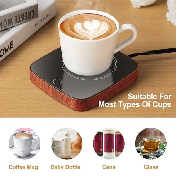 Coffee Mug Warmer Smart Electric Cup for Desk with Auto Shut OffCoffee Accessories Home Office 241128