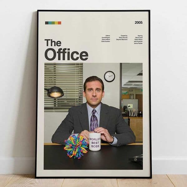 Office posters and printing modern famous TV drama canvas painting retro wall art pictures for living room home decoration W241128