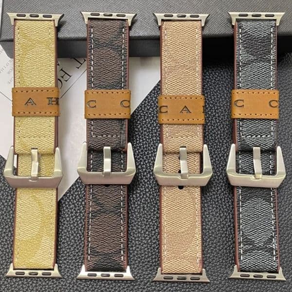Genuine Leather Band Strap for Apple Watch series 10 9 8 5 6 7 Bands 40MM 41MM 49mm 38mm 42MM 44mm 45MM k Watchband Designer iPhone Watchbands