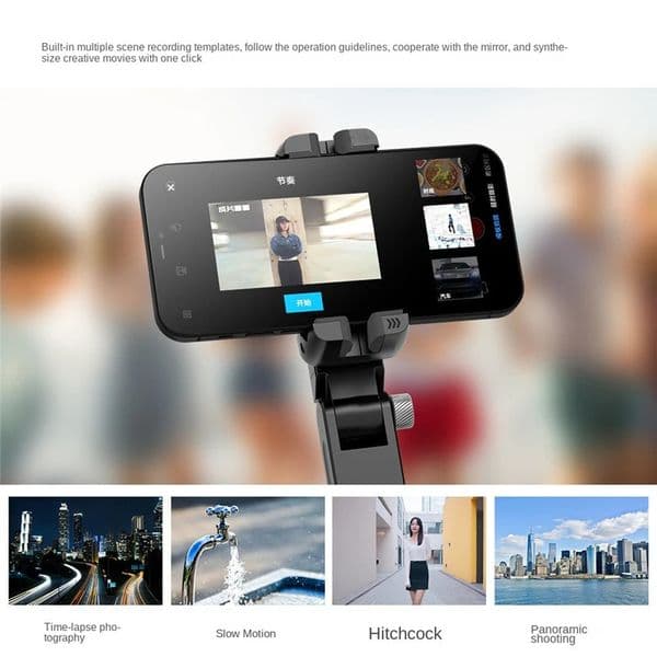 ABS FANGTUOSI 2024 Gimbal Stabilizer Desktop Following Shooting Mode Selfie Stick Monopod With Bluetooth Shutter For Smartphone 240422